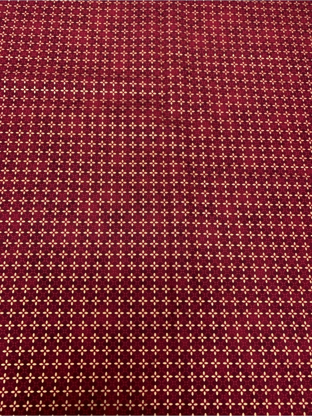 Hoffman California Fabrics Gilded Holiday Red Gold Cotton Fabric H8811 2 Yards